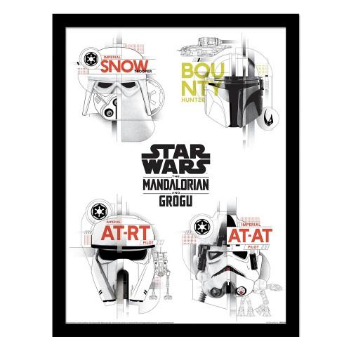 Star Wars: The Mandalorian Sketch Stormtrooper Framed Poster