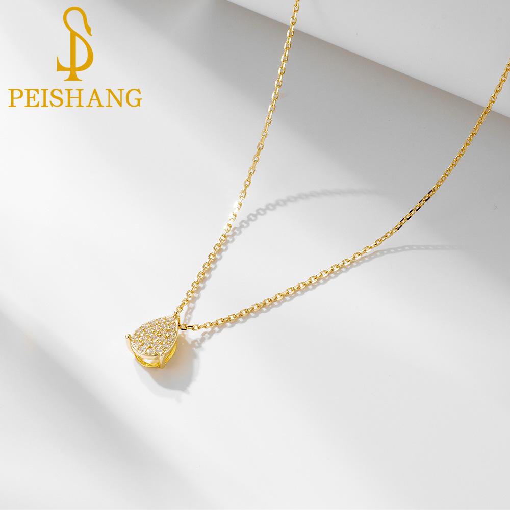 

Серебро 925 пробы Микро-набор из диоксида циркония с бриллиантами Ожерелье с подвеской для женщин Европа и США Простая цепочка на ключицу с дикой шеей