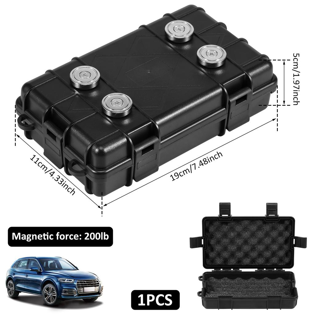 Magnetic Key Holder Under Car Waterproof Magnetic Key Holder Under Vehicles Outdoor Hidden Key Box Accessories
