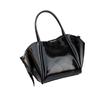 Fashion Women's Bag Genuine Leather Bat Cladding Oil Waxed Cowhide Handbag Premium Touch Straddle Bag