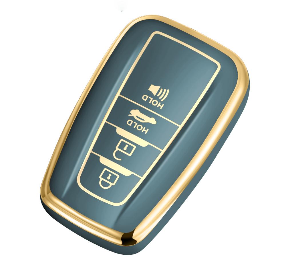 Fits for Toyota Soft TPU Key Fob Cover Stylish Car Key Protector for CH-R Rav4 Corolla Camry Prius Avalon Keyless Remote Control