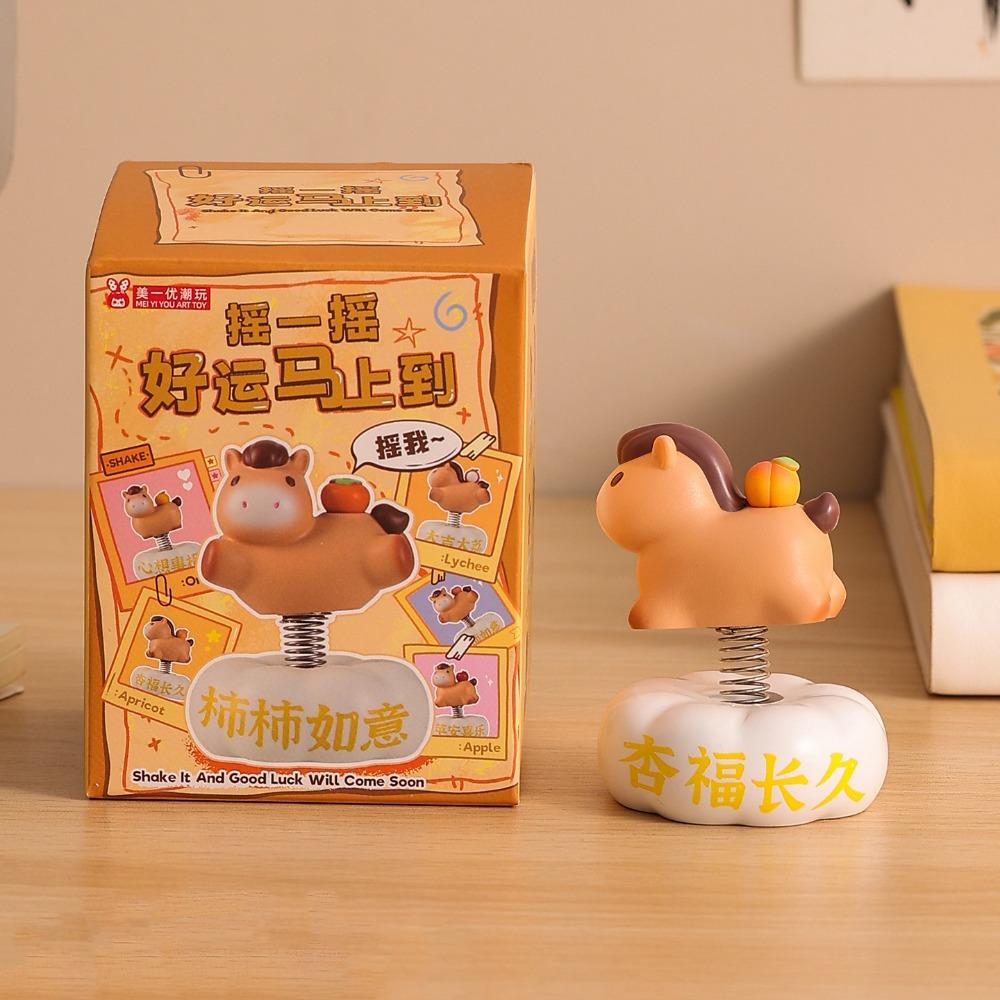 Chinese Style Chinese New Year Decoration Multicolor Zodiac Horse Ornaments  Office Desk Ornament