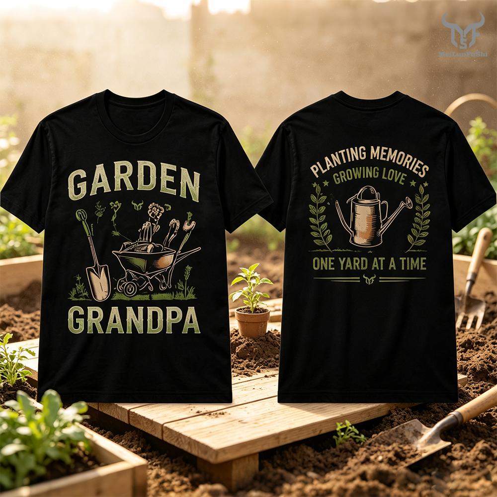 Vintage Garden Tools Tshirt Unisexs Summer Funny Lawn Care Tool Graphic Short Sleeves Top Unisexs And Unisexs Casual Crew Neck Tee