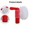 User Friendly DN61 61mm Plastic Faucet in Red and White for Garden Use