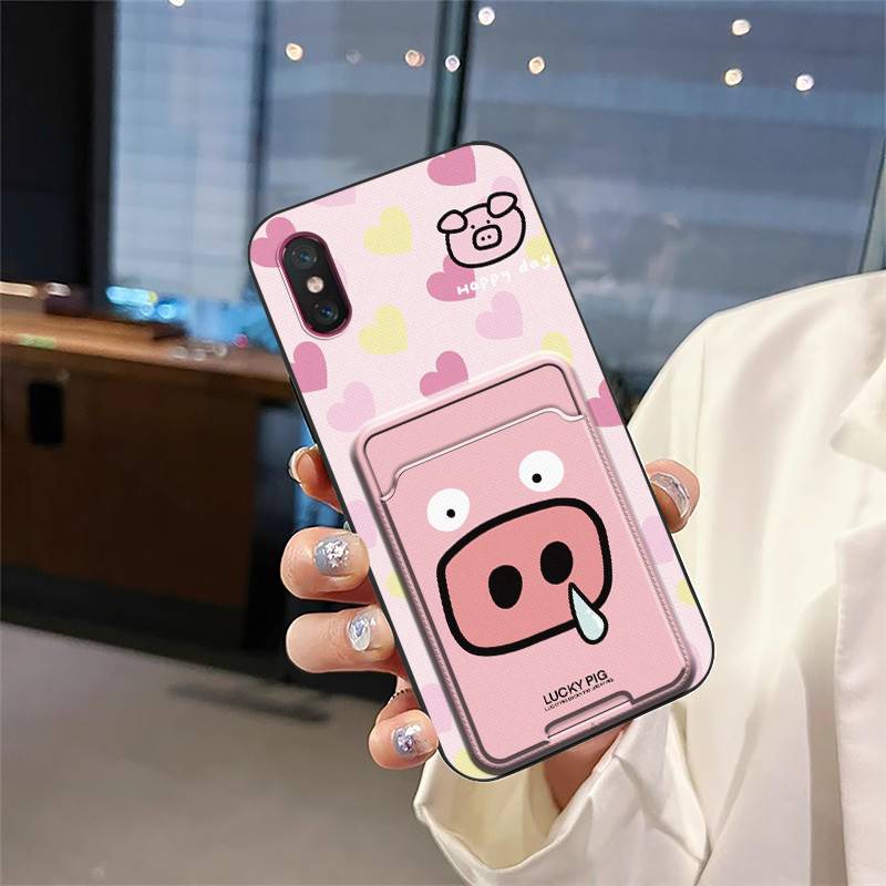 Waterproof Anti-dust Phone Case For Xiaomi Mi 8 Pro TPU Card Sleeve Durable Cute Dirt-resistant Shockproof Graffiti