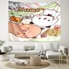 Custom Name Bubu Dudu Print Tapestry, Backdrop, Easy Setup, Ideal for Bedroom, Office & Living Room, with Aesthetic Wall Hanging Decor.