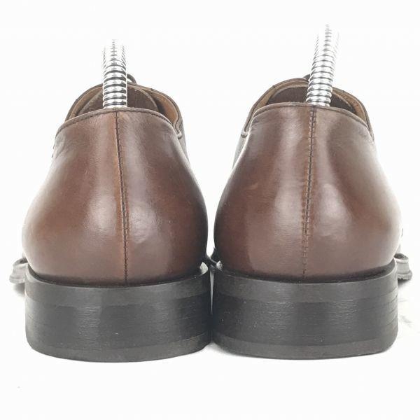 Christian Peret France Leather Straight Tip 26.5 Brown Dress Shoes Business(USED)