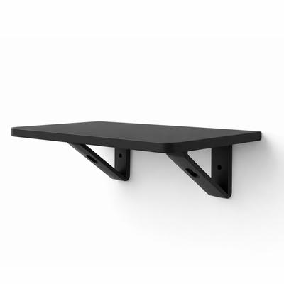 Mini schwarzes Wandregal Organizer für kleine Gegenstände Dekorationen