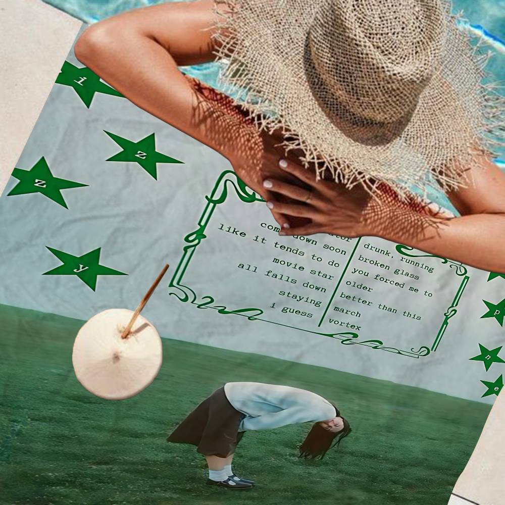 L-Lizzy M-McAlpine SINGER Microfiber Blanket Quick Drying Beach Towels Oversized Printing Super Absorbent Pool Towel Blanket