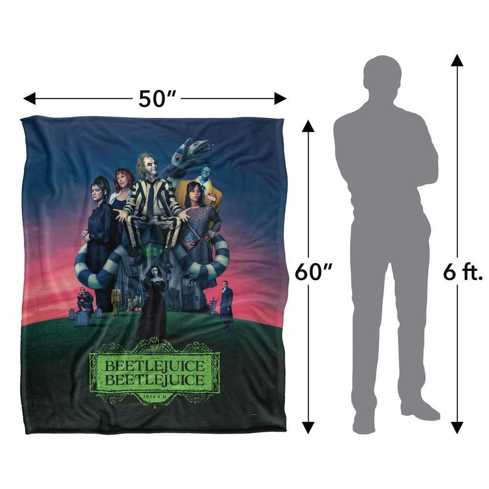 Beetlejuice Beetlejuice Movie Poster Blanket