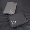 CQL1 Leather Car Men's Wallet motor vehicles Card Ticket Storage Bag For Mercedes Benz A C E S G Class GLC CLE CLA GLB GLS W177