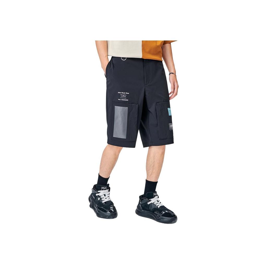 Fila Mihara Yasuhiro X  Woven Sports Logo Shorts Men Bottoms Black F11M133801F-BK