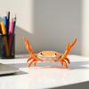 Creative Crab Pen Holder Weightlifting Crabs Pen Stand Storage Rack, Office Desktop Decoration, Pencil Holders Desk Supplies Holders and Dispensers,