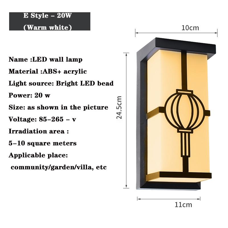 LED Außenwandleuchte LED Außenwandleuchte Wasserdichtes Licht Außenveranda LED-Licht mit Bewegungssensor Licht Außenbeleuchtung