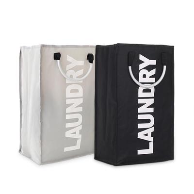 Practical Foldable Washing Dirty Clothes Laundry Bag Durable Storage Bag with Alloy Handle