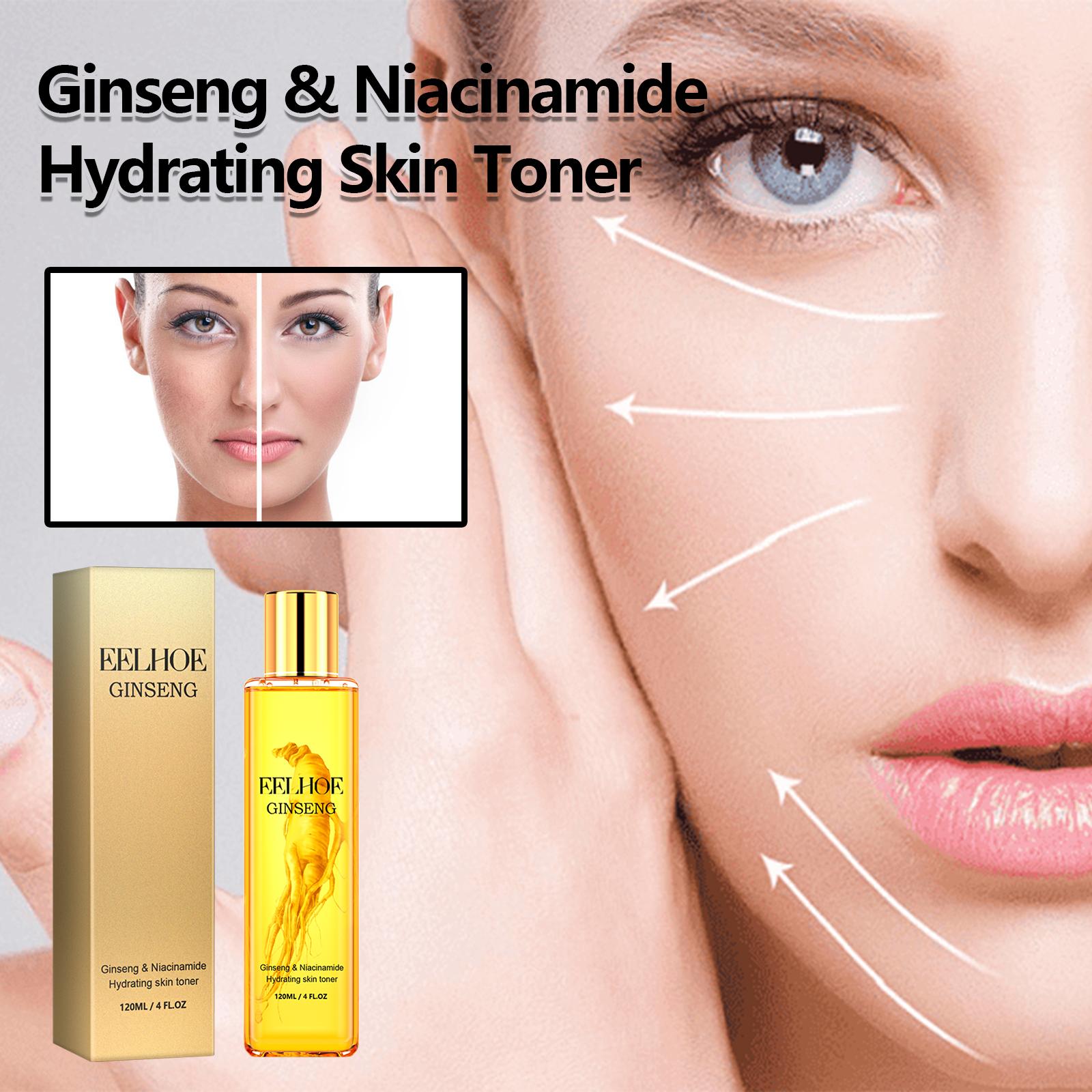 EELHOE Тоник с женьшенем уменьшает мелкие морщины, увлажняет и придает сияние, 120ml
