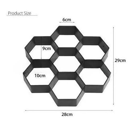 

Форма для тротуарної плитки для саду, Пластикова DIY форма для бетонних садових доріжок, Багаторазова форма для створення пішохідних доріжок G