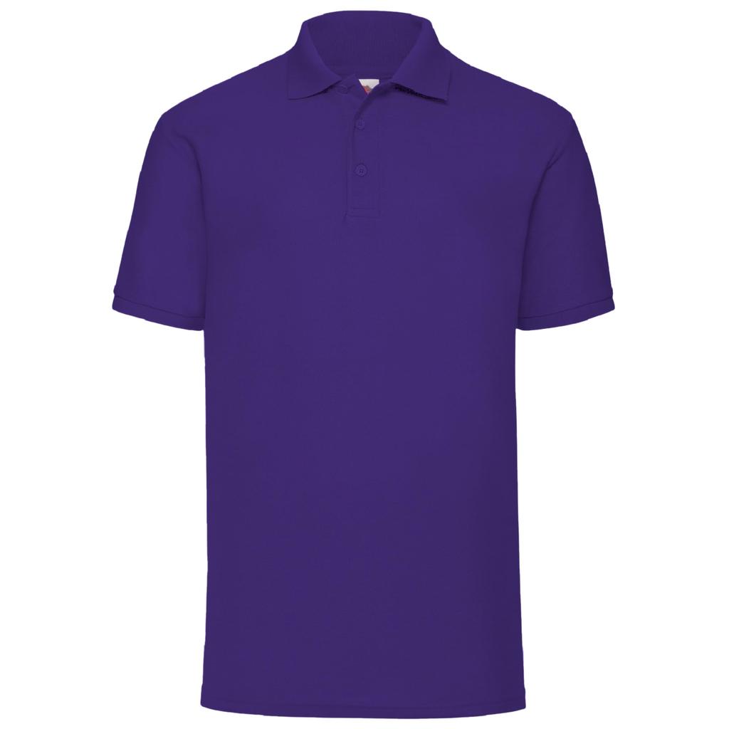 FRUIT OF THE LOOM Mens 65/35 Pique Short Sleeve Polo Shirt