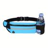 Reflective Multi-Functional Running Waist Bag with Phone Pocket and Bottle Holder, Zipper Closure, Durable Polyester - Ideal for Hiking
