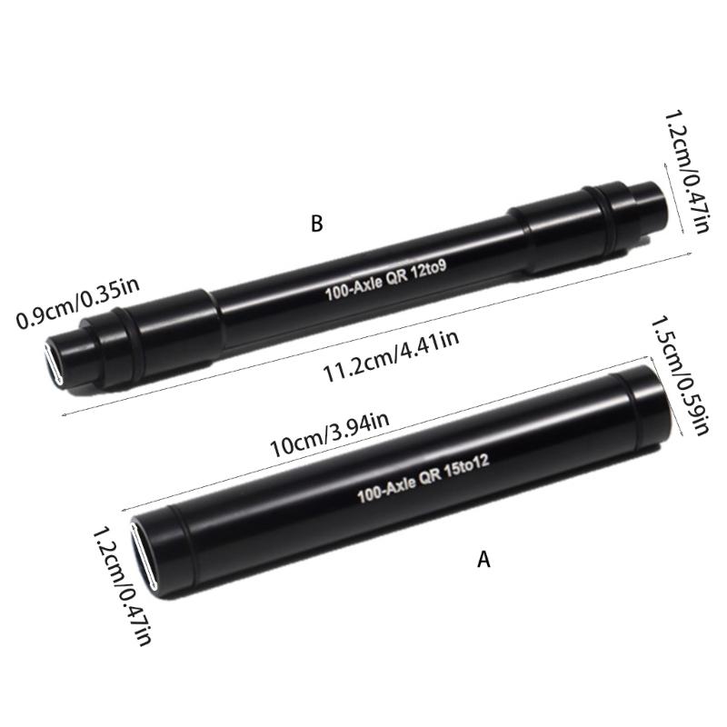 Road Bike Front Wheel Thru Axles Adapter Aluminum Alloys Front Hub Convertor Mountain Bike Front Hubs Tube Shaft Axles