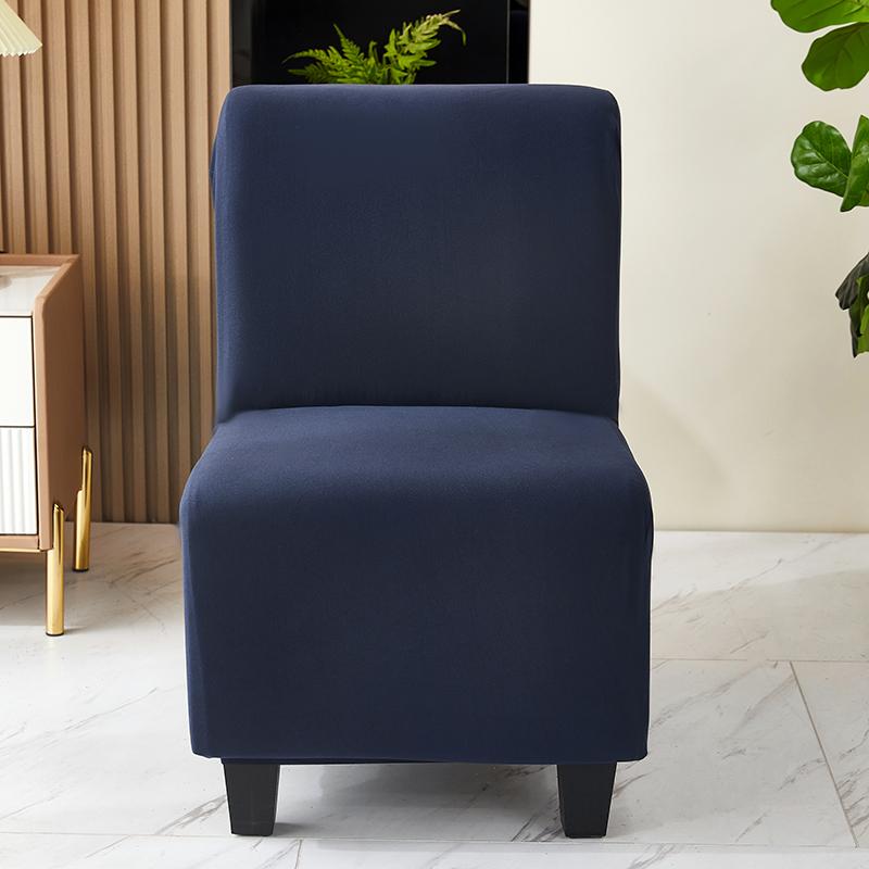 Elastische dicke Einzelsofa-Abdeckung dicke Stuhl-Schutzhülle waschbar armlose Stretch-Stuhl-Sofa einfarbig