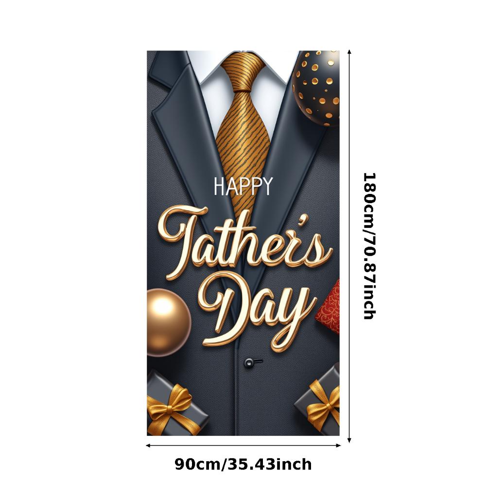 Father's Day Banner Polka Dot Pattern Party Decoration Happy Father's Day Gift Decor Event Banner For Party Background Indoor