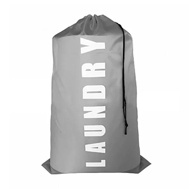 Nylon Laundry Bag Travel Storage Pouch Machine Washable Dirty Clothes Organizer Folding Wash Drawstring Bag Bathroom Accessories