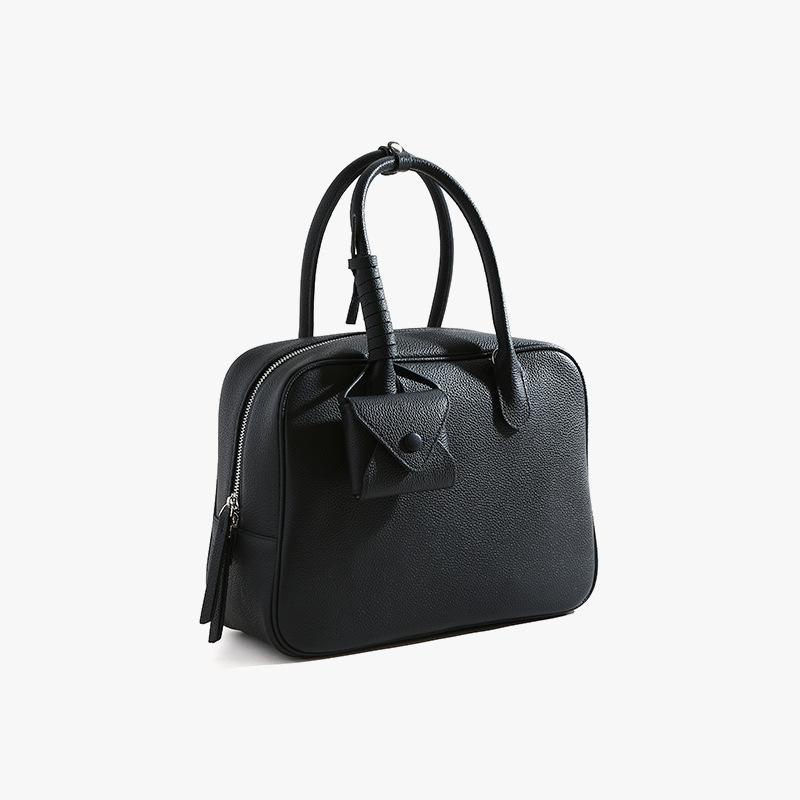 

Женская кожаная сумка через плечо, женская сумка высокого класса, городская простая сумка на одно плечо, повседневная универсальная сумка No Specification чёрный