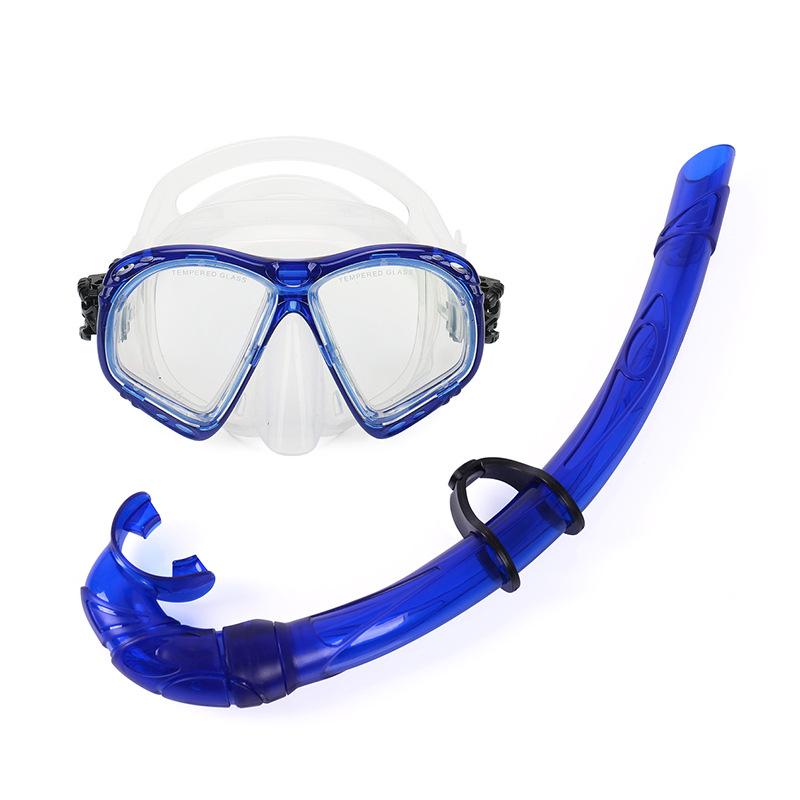 New Large Frame Diving Goggles Snorkel Set