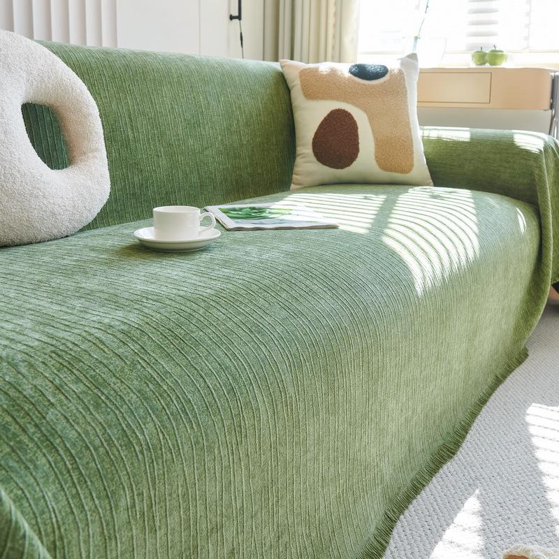 Thicken Chenille Sofa Cover Sofa Blanket Simple Cushion Ins Wind Sand Hair Towel Fashion Lunch Blanket Sofa Towel