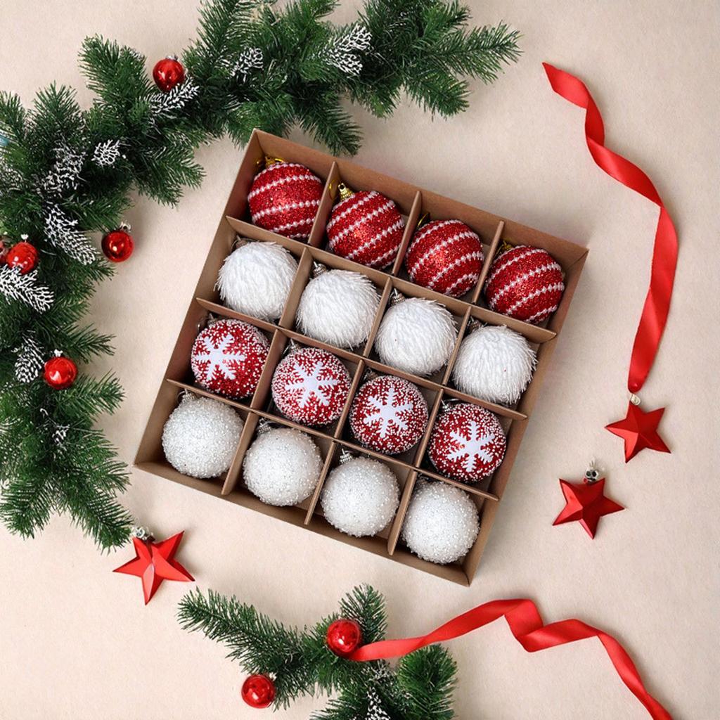 Exquisite Christmas Ball Set, Christmas Ornaments, Christmas Tree Decorations, Glitter Foam Balls