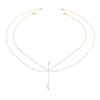 Sexy Holiday Starfish Shell Pendant Body Chain Simple Metal Chain Multi-layer Chest Chain