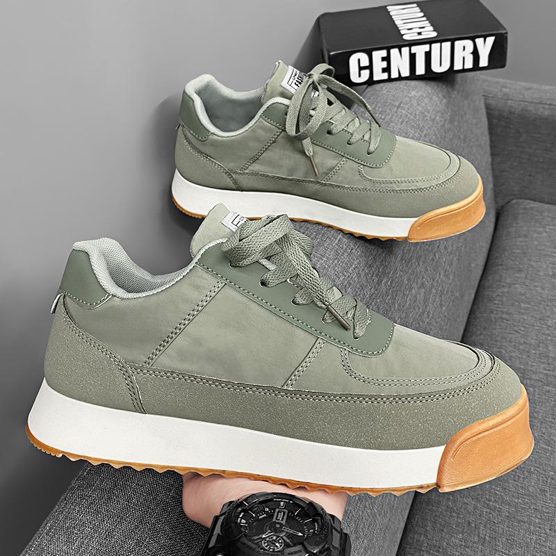 

Canvas men s shoes 2025 spring new soft-soled non-slip Korean version fashionable versatile lightweight sports shoes 39