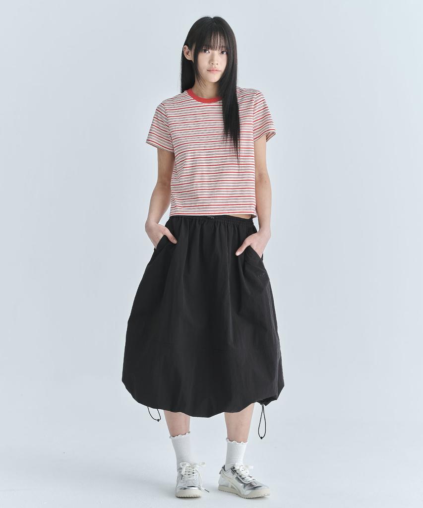 Code Graphy (Women'S) Nylon Long Skirt - Black