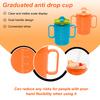 2Pcs Sippy Cup with Straw 300ML Feeding Mug Portable Elderly Spill Proof Cup with Handle Non Spill Mug Water Cup for Kid Seniors