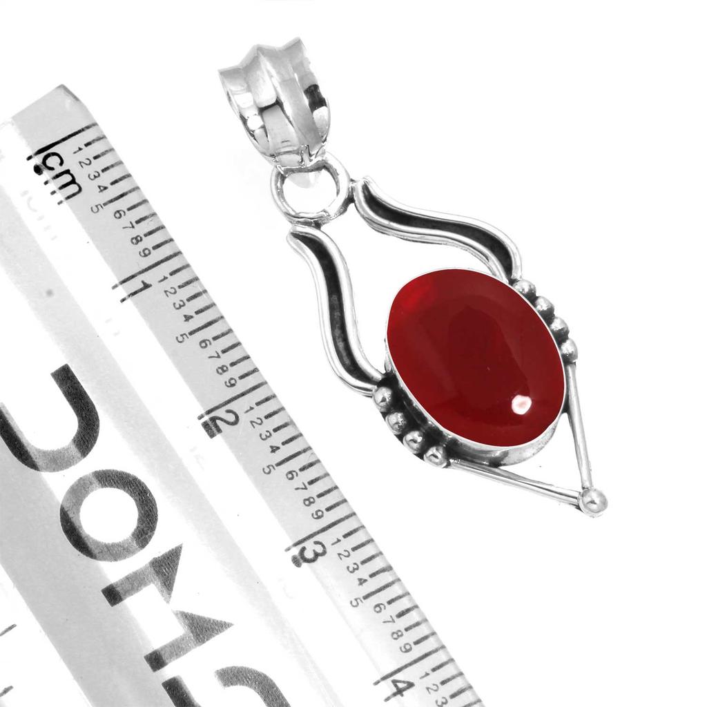 925 Sterling Silver Pendant Women Gemstone Handmade Jewelry Engagement Gift Amber Amethyst Black Onyx Carnelian Garnet Quartz Green Onyx Gold Stone