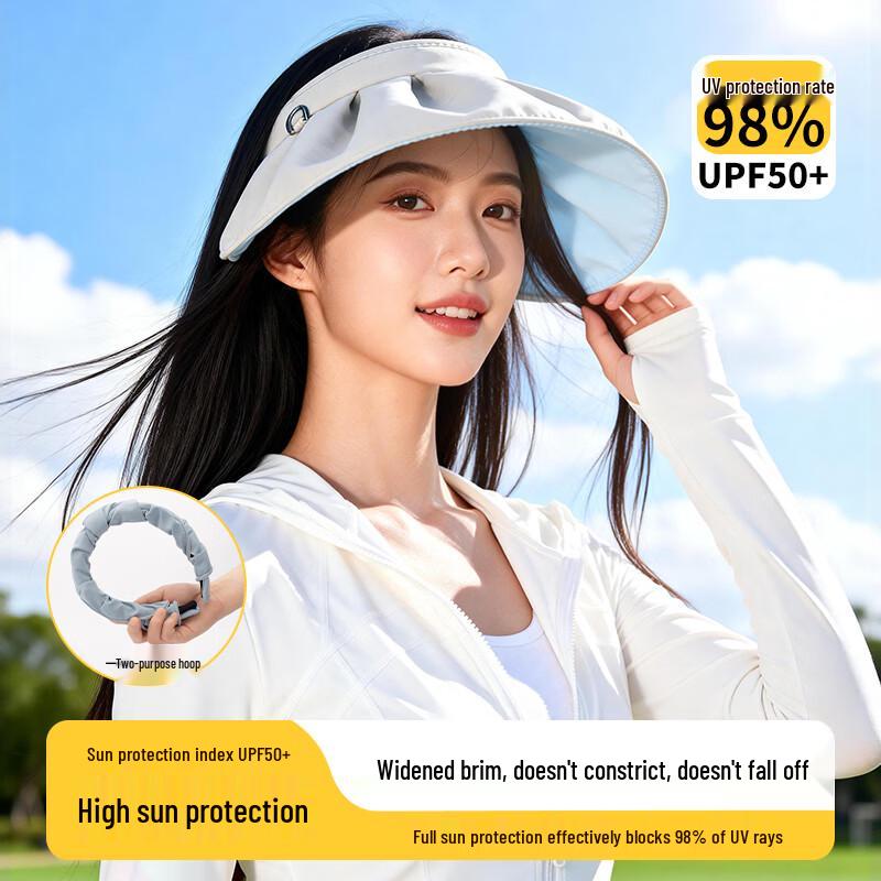 Women s Anti-UV Large Brim Empty Top Sun Visor