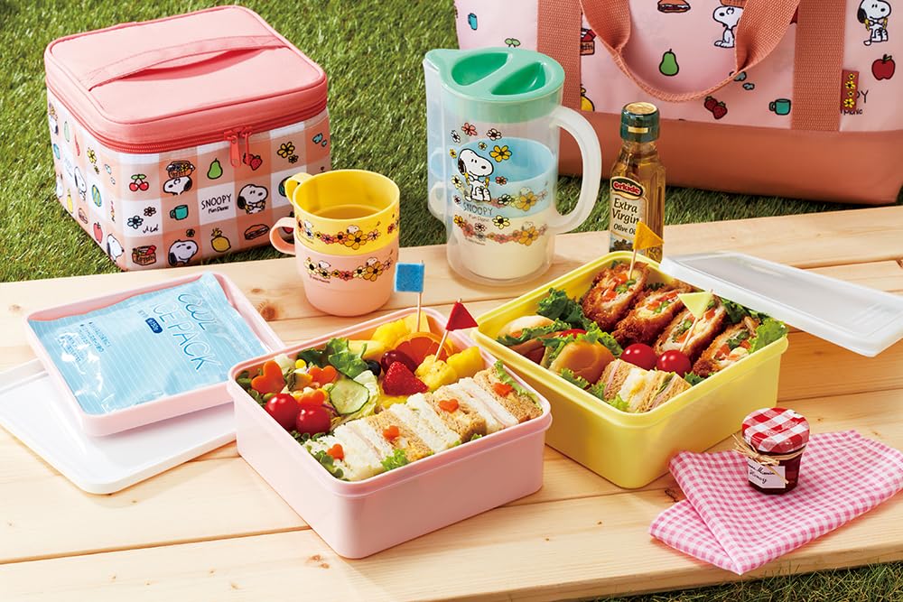 Sac fourre-tout isotherme Skater, Sac de courses, Pique-nique Snoopy, 52cm x 33cm x 17cm (KCTS1-A)