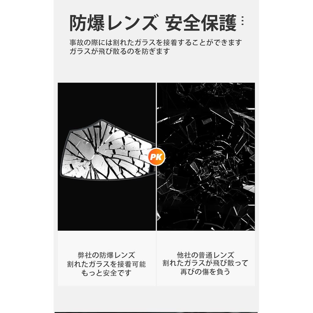 ROCKBROS Bicycle Rearview HD Field of Side Bar End Easy Compatible with Road Bikes and Cross and Right Mirrors, View, Anti-Explosion Lens, Anti-Glare