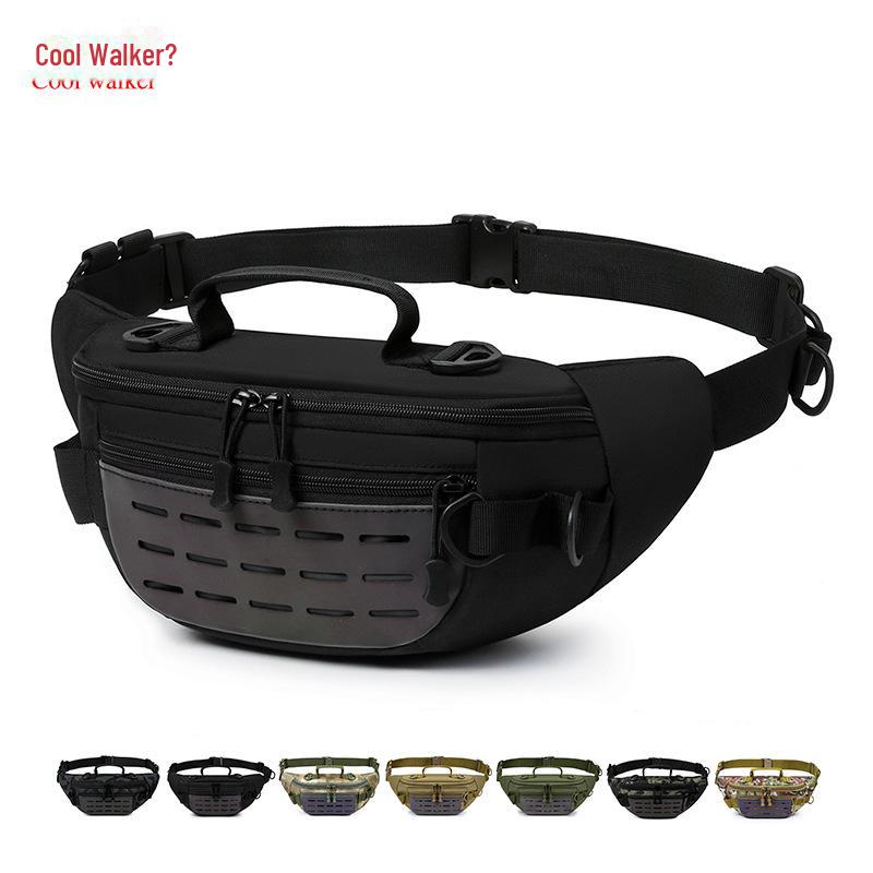 Men's Multifunctional Outdoor Waist Bag - Large Capacity for Running, Fishing, and More