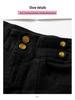 2024 Women's High-Waisted Slit Flared Jeans: Stylish Micro-Flared Pants for Fall/Winter