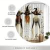 1/4Pcs Halloween Decoration Witch's Back Pattern Shower Curtain Bathroom Decor Halloween Decoration Indoor Shower Curtain