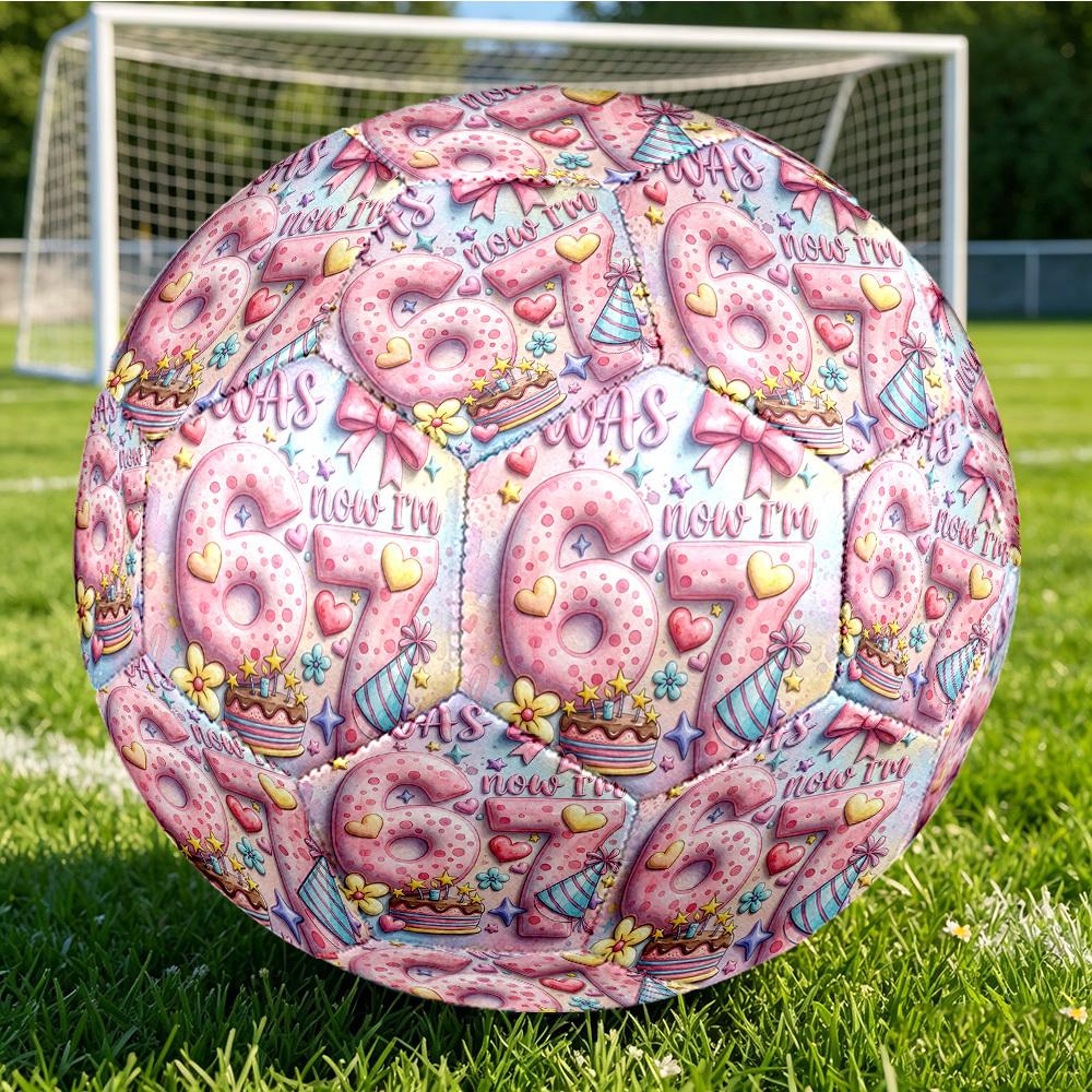 1pc Happy Th Birthday Soccer Ball Size 5,Suitable for Practice Matches/Training, Ideal for Indoor and Outdoor Sports. C63048