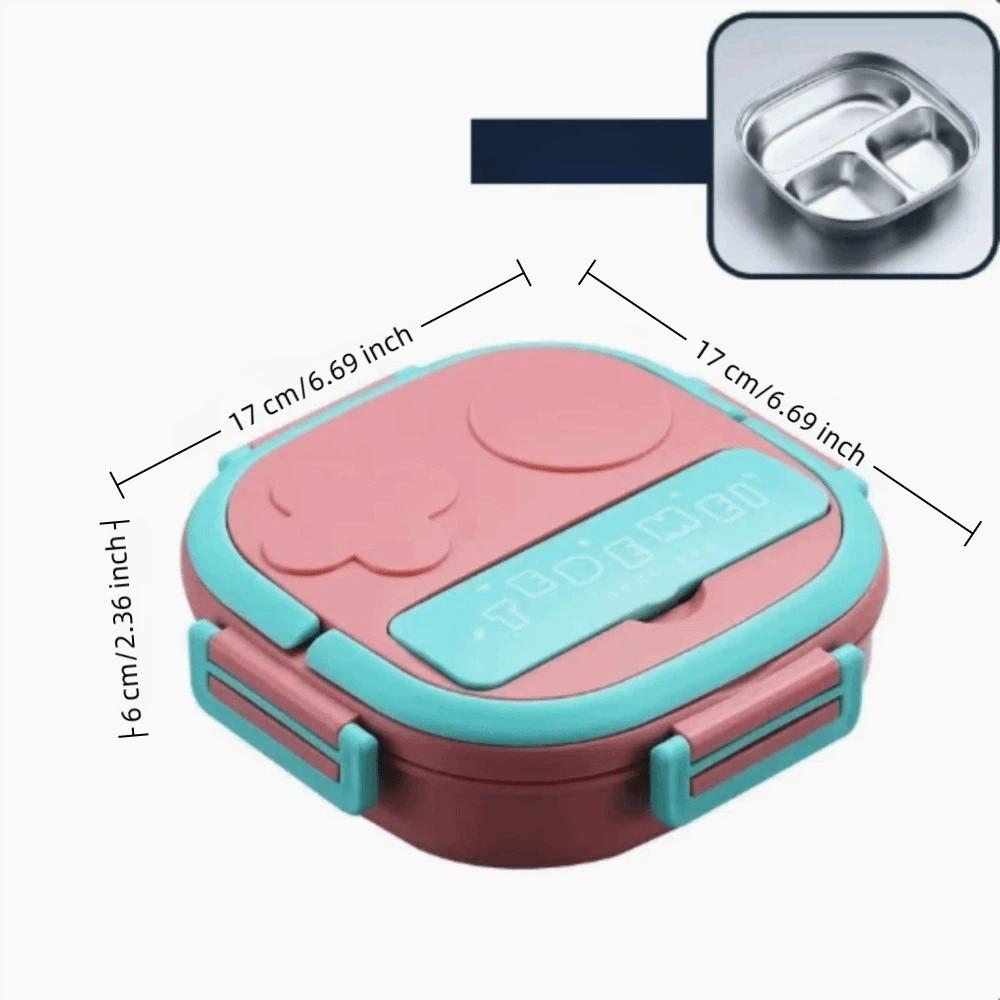 304 Stainless Steel Compartment Lunch Box 550ml Food Container Lunch Storage Container  For Office