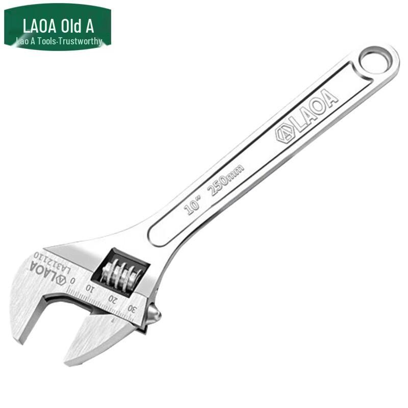 LAOA 10-inch Industrial Adjustable Wrench