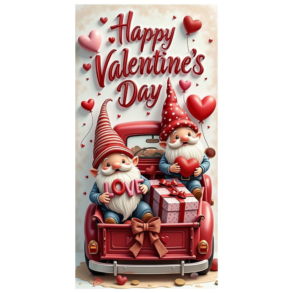 Romantic Banner Pink Welcome Display Party Backdrop Rose Decoration Event Background For Valentine's Day Party Housewarming