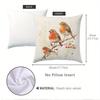 Vikama Peach Light Beige Velvet Pillowcase Decoration Cushion Cover Machine Washable Living Room Sofa Bedroom
