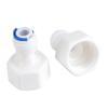 6pcs Quick Straight Connector, 1/4 Tube OD To 1/2 Female Quick Straight Push Connector Tube To Tube Fitting Kit for RO Filters Purifiers