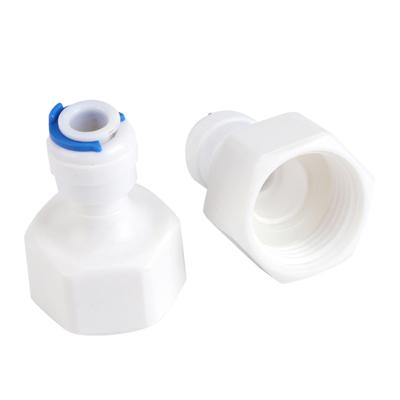 6 Stück Gerade Schnellverbinder, 1/4 Zoll Außendurchmesser Schlauch auf 1/2 Zoll Innengewinde Gerade Push-to-Connect Schlauch-zu-Schlauch Fitting Kit für RO-Filter Reiniger