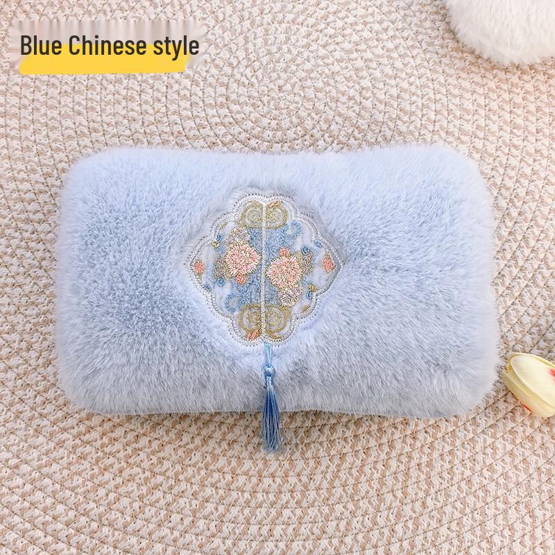 Shenbaolai Chinese Retro Plush Electric Hot Water Bottle